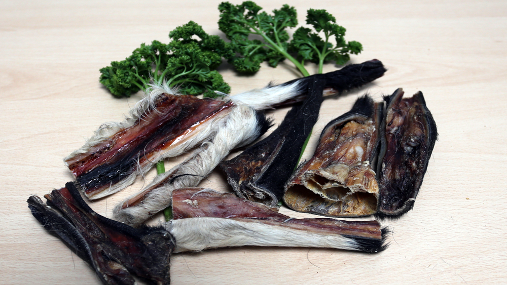 Rinderkopfhaut mit Fell